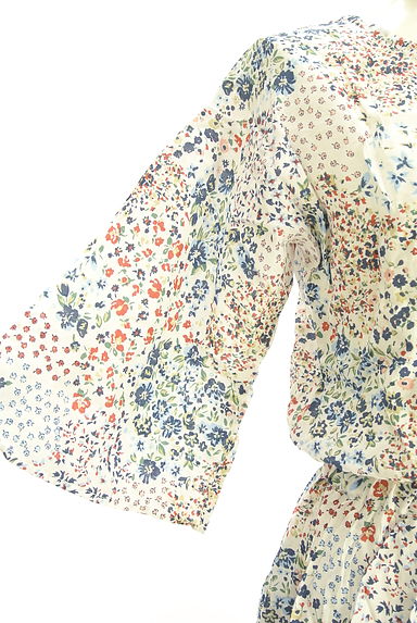 Samansa Mos2（サマンサモスモス）の古着「背中カシュクールロングフレアワンピース（ワンピース・チュニック）」大画像５へ