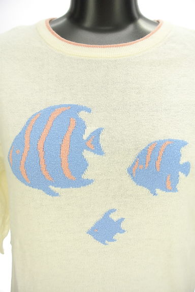 Samansa Mos2（サマンサモスモス）の古着「ehka sopo　透かしパフスリニット（ニット）」大画像４へ