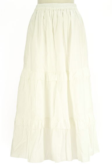 Samansa Mos2（サマンサモスモス）の古着「ehka sopo コットンティアードスカート（ロングスカート・マキシスカート）」大画像１へ