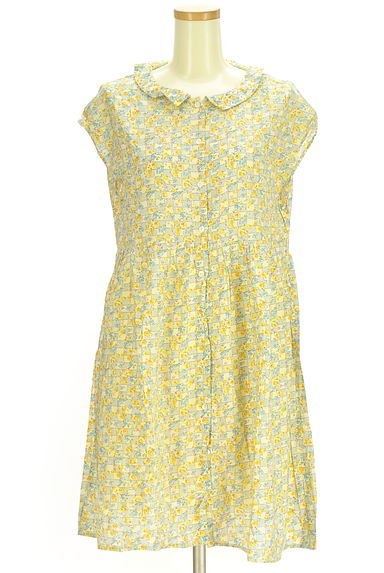 Samansa Mos2（サマンサモスモス）の古着「ehka sopo 花柄膝上シャツワンピース（ワンピース・チュニック）」大画像１へ