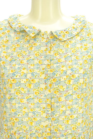 Samansa Mos2（サマンサモスモス）の古着「ehka sopo 花柄膝上シャツワンピース（ワンピース・チュニック）」大画像４へ