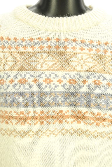 Samansa Mos2（サマンサモスモス）の古着「ノルディック柄ラグランニット（セーター）」大画像４へ