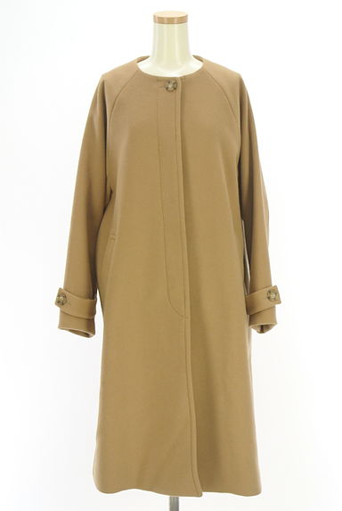 クリックで大画像表示 B:MING by BEAMS(ビーミングバイビームス)の古着「ノーカラーウール混ロングコート(コート)」大画像1へ