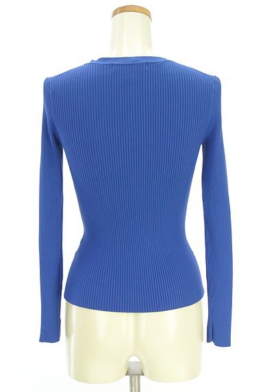 クリックで大画像表示 BLACK BY MOUSSY(ブラックバイマウジー)の古着「blkby ストレッチリブニットカーディガン(カーディガン・ボレロ)」大画像2へ