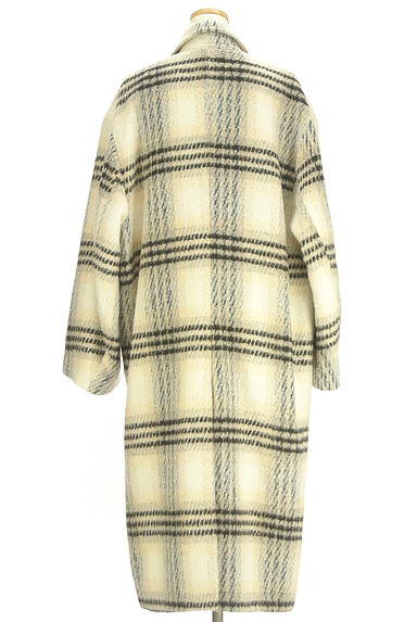 EMODA（エモダ）の古着「チェック柄ロングコート（コート）」大画像２へ