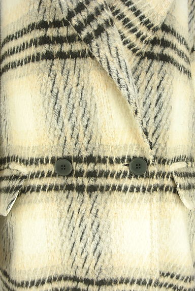 EMODA（エモダ）の古着「チェック柄ロングコート（コート）」大画像４へ