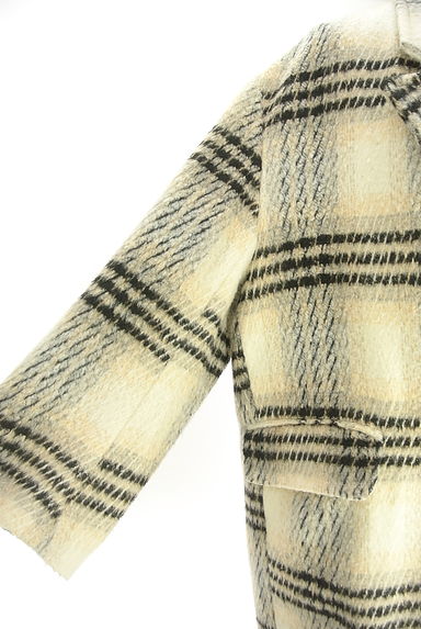 EMODA（エモダ）の古着「チェック柄ロングコート（コート）」大画像５へ