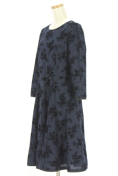 KarL Park Lane（カールパークレーン）の古着「フロッキー花柄ワンピース（ワンピース・チュニック）」大画像３へ