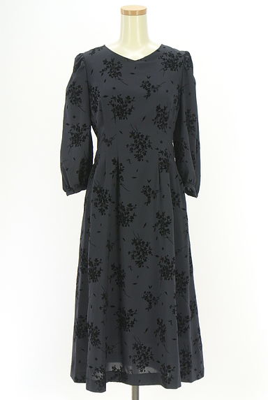 KarL Park Lane（カールパークレーン）の古着「フロッキー花柄ワンピース（ワンピース・チュニック）」大画像１へ