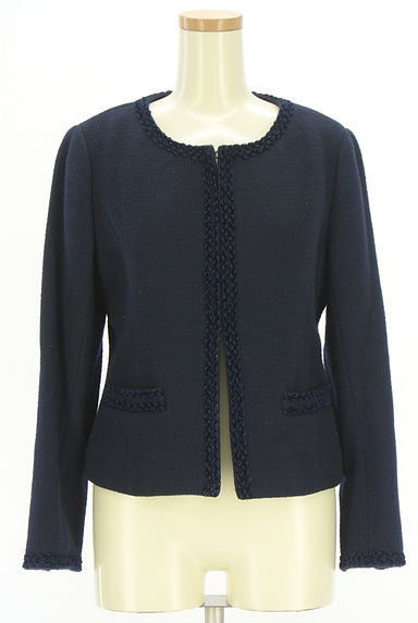 クリックで大画像表示 KarL Park Lane(カールパークレーン)の古着「ノーカラーウール混ジャケット(ジャケット)」大画像1へ