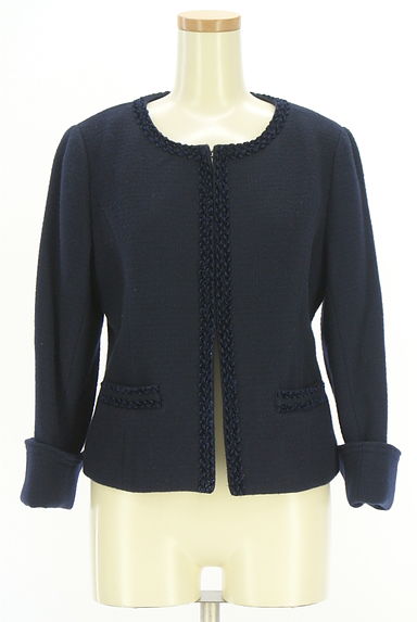 クリックで大画像表示 KarL Park Lane(カールパークレーン)の古着「ノーカラーウール混ジャケット(ジャケット)」大画像4へ