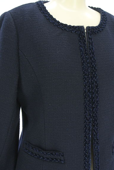 クリックで大画像表示 KarL Park Lane(カールパークレーン)の古着「ノーカラーウール混ジャケット(ジャケット)」大画像5へ