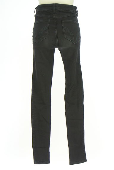 クリックで大画像表示 Hollister Co.(ホリスター)の古着「ブラックデニムスキニーパンツ(デニムパンツ)」大画像2へ