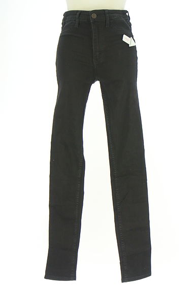 クリックで大画像表示 Hollister Co.(ホリスター)の古着「ブラックデニムスキニーパンツ(デニムパンツ)」大画像4へ