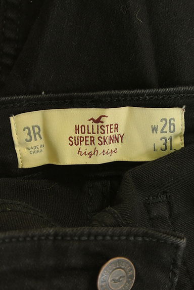 クリックで大画像表示 Hollister Co.(ホリスター)の古着「ブラックデニムスキニーパンツ(デニムパンツ)」大画像6へ
