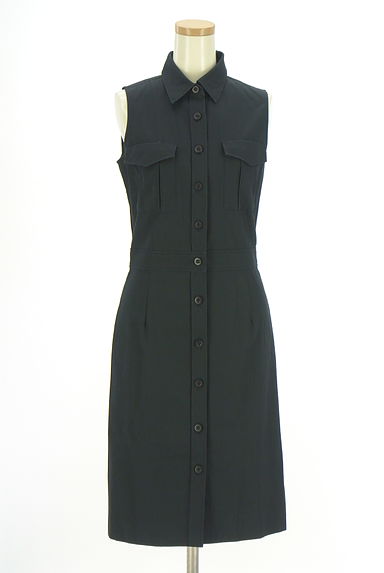 NATURAL BEAUTY BASIC（ナチュラルビューティベーシック）の古着「膝丈ノースリシャツワンピース（ワンピース・チュニック）」大画像１へ