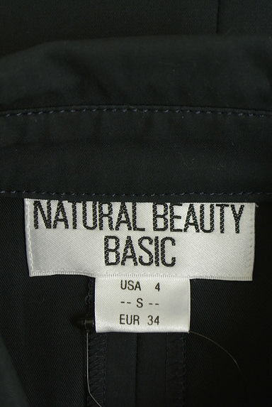 NATURAL BEAUTY BASIC（ナチュラルビューティベーシック）の古着「膝丈ノースリシャツワンピース（ワンピース・チュニック）」大画像６へ