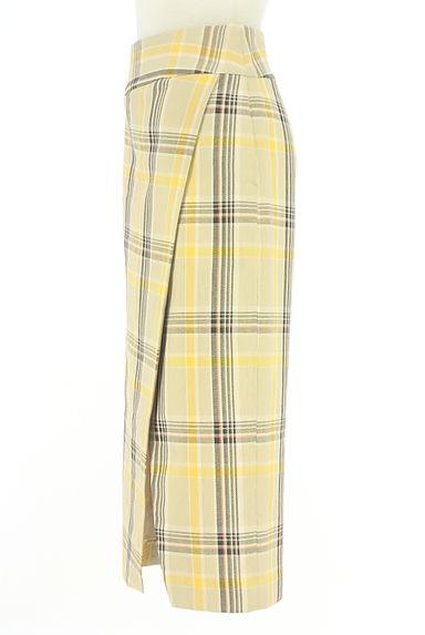 ROPE（ロペ）の古着「ラップ風ミモレタイトスカート（ロングスカート・マキシスカート）」大画像３へ