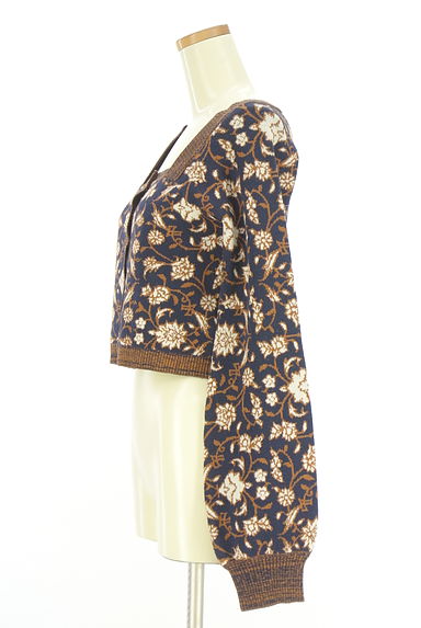 EVRIS（エヴリス）の古着「スクエアネックニットカーディガン（カーディガン・ボレロ）」大画像３へ