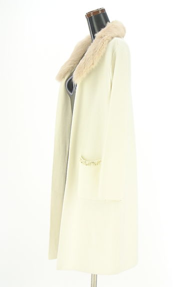 MISCH MASCH（ミッシュマッシュ）の古着「ファー付きロングニットカーディガン（カーディガン・ボレロ）」大画像３へ