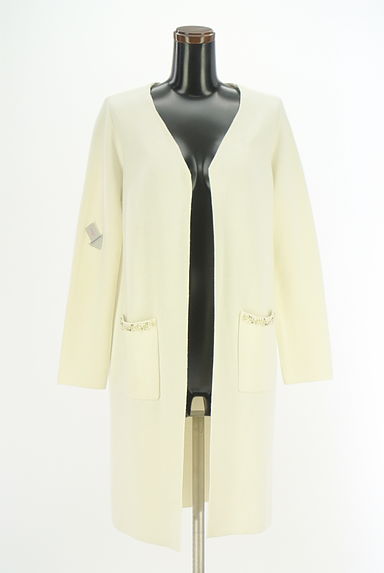 MISCH MASCH（ミッシュマッシュ）の古着「ファー付きロングニットカーディガン（カーディガン・ボレロ）」大画像４へ