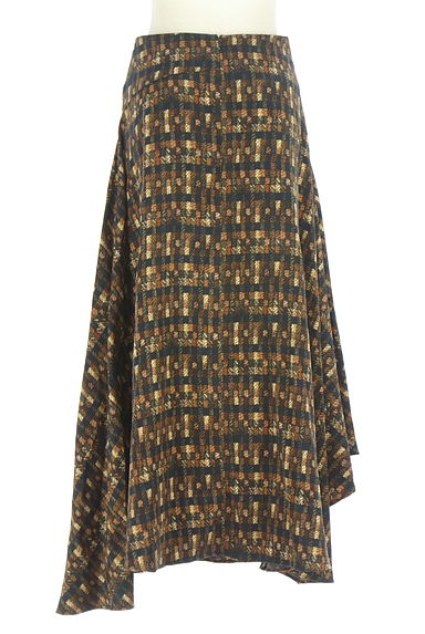 クリックで大画像表示 Rouge vif La cle(ルージュヴィフラクレ)の古着「Rouge vif アシメミモレスカート(ロングスカート・マキシスカート)」大画像2へ