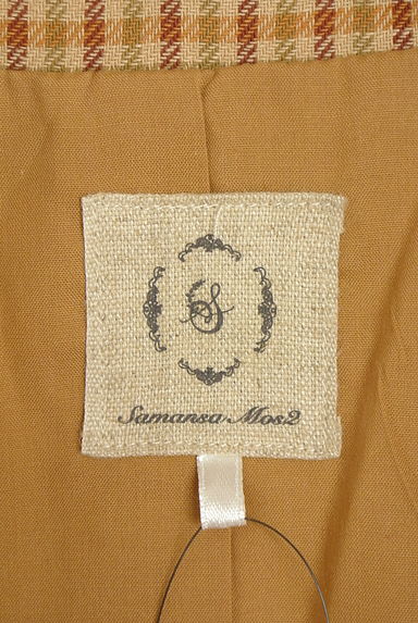 Samansa Mos2（サマンサモスモス）の古着「ガンクラブチェック柄テーラードジャケット（ジャケット）」大画像６へ