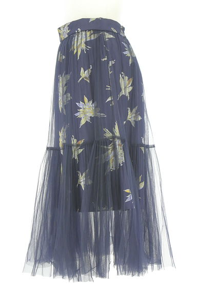 Snidel（スナイデル）の古着「花柄チュールミモレスカート（スカート）」大画像３へ