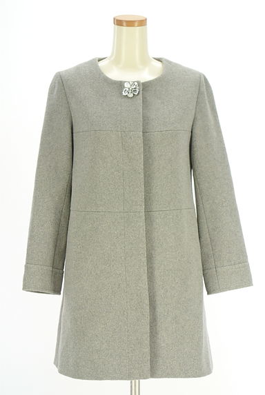 FREE'S MART（フリーズマート）の古着「ノーカラーウール混コート（コート）」大画像１へ