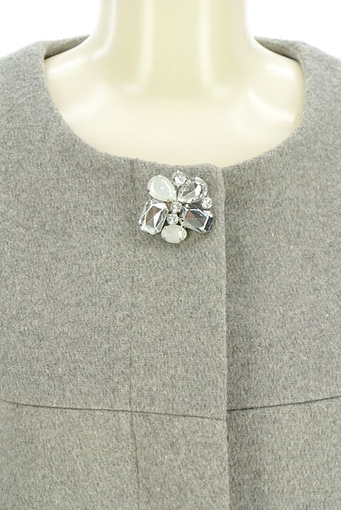 FREE'S MART（フリーズマート）の古着「ノーカラーウール混コート（コート）」大画像４へ