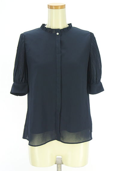 NATURAL BEAUTY BASIC（ナチュラルビューティベーシック）の古着「半袖シフォンカットソー（カットソー・プルオーバー）」大画像１へ