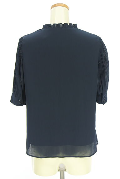 NATURAL BEAUTY BASIC（ナチュラルビューティベーシック）の古着「半袖シフォンカットソー（カットソー・プルオーバー）」大画像２へ