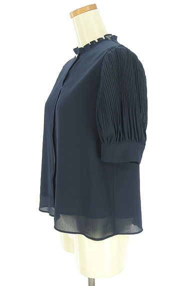 NATURAL BEAUTY BASIC（ナチュラルビューティベーシック）の古着「半袖シフォンカットソー（カットソー・プルオーバー）」大画像３へ