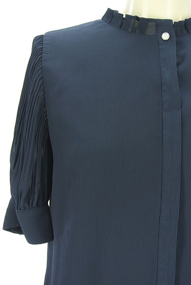 NATURAL BEAUTY BASIC（ナチュラルビューティベーシック）の古着「半袖シフォンカットソー（カットソー・プルオーバー）」大画像４へ