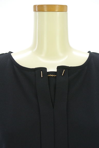 N.Natural Beauty Basic*（エヌ ナチュラルビューティーベーシック）の古着「フロントタックノースリカットソー（カットソー・プルオーバー）」大画像４へ