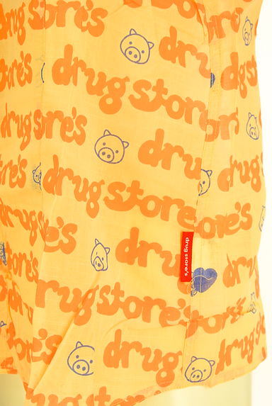 drug store's（ドラッグストアーズ）の古着「ブランドロゴ総柄半袖シャツ（ブラウス）」大画像５へ