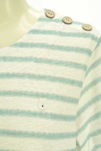 drug store's（ドラッグストアーズ）の古着「D.S.CLUB ボーダー×無地 別地切替ワンピース（ワンピース・チュニック）」大画像４へ