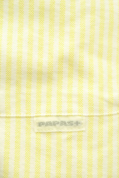 PAPAS（パパス）の古着「ファッション刺繍入りストライプ柄シャツ（カジュアルシャツ）」大画像６へ