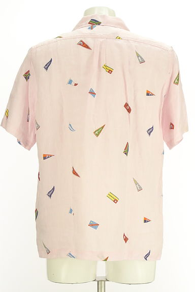 クリックで大画像表示 PAPAS(パパス)の古着「旗柄半袖オープンカラーシャツ(カジュアルシャツ)」大画像2へ