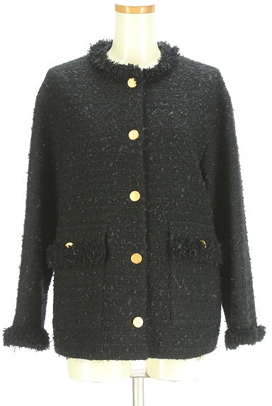 UNITED ARROWS（ユナイテッドアローズ）の古着「ノーカラーツイードジャケット（ジャケット）」大画像１へ