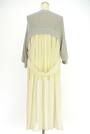 OSMOSIS（オズモーシス）の古着「loaf LE TRICOT  バックシフォンニットカーデ（カーディガン・ボレロ）」大画像２へ