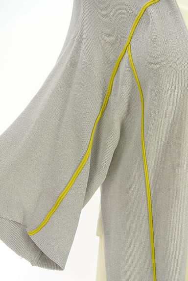 OSMOSIS（オズモーシス）の古着「loaf LE TRICOT  バックシフォンニットカーデ（カーディガン・ボレロ）」大画像４へ