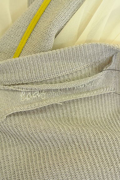 OSMOSIS（オズモーシス）の古着「loaf LE TRICOT  バックシフォンニットカーデ（カーディガン・ボレロ）」大画像６へ