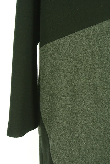 OSMOSIS（オズモーシス）の古着「loaf 配色ノーカラーロングコート（ブルゾン・スタジャン）」大画像５へ