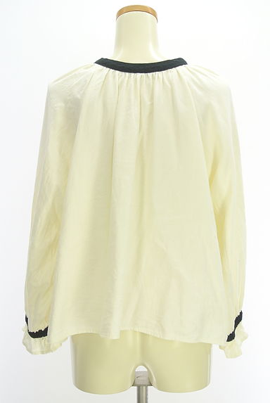 クリックで大画像表示 Samansa Mos2(サマンサモスモス)の古着「バイカラーリボンブラウス(ブラウス)」大画像2へ