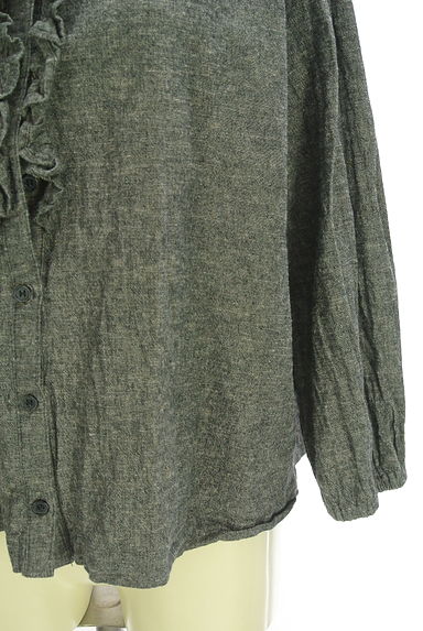 Samansa Mos2（サマンサモスモス）の古着「綿麻フリルブラウス（ブラウス）」大画像５へ