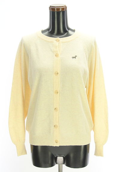 Samansa Mos2（サマンサモスモス）の古着「ワンポイント刺繍ニットカーディガン（カーディガン・ボレロ）」大画像１へ