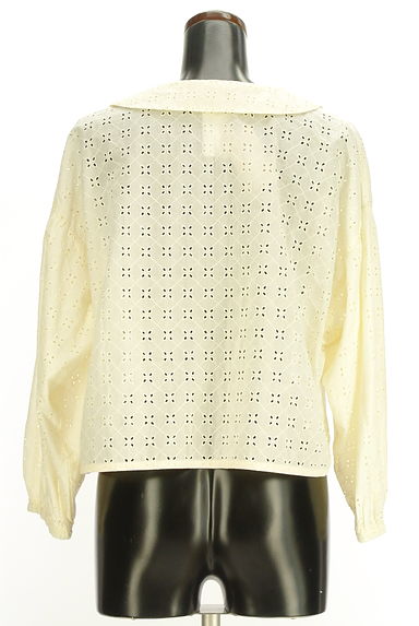 クリックで大画像表示 Samansa Mos2(サマンサモスモス)の古着「フロントリボンレースブラウス(ブラウス)」大画像2へ