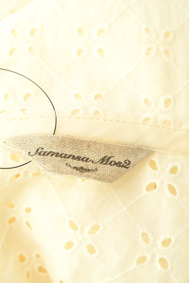 クリックで大画像表示 Samansa Mos2(サマンサモスモス)の古着「フロントリボンレースブラウス(ブラウス)」大画像6へ