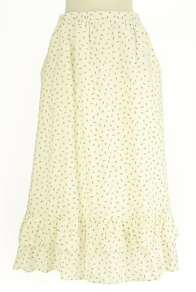 Samansa Mos2（サマンサモスモス）の古着「小花柄裾フリルミモレスカート（ロングスカート・マキシスカート）」大画像１へ